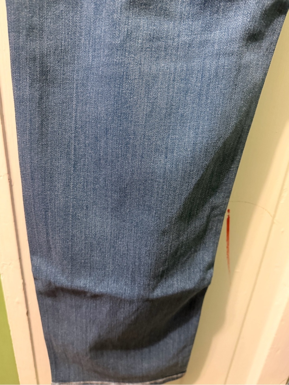 Straight Fit Men's Jeans in Medium Blue - Picture 8 of 10